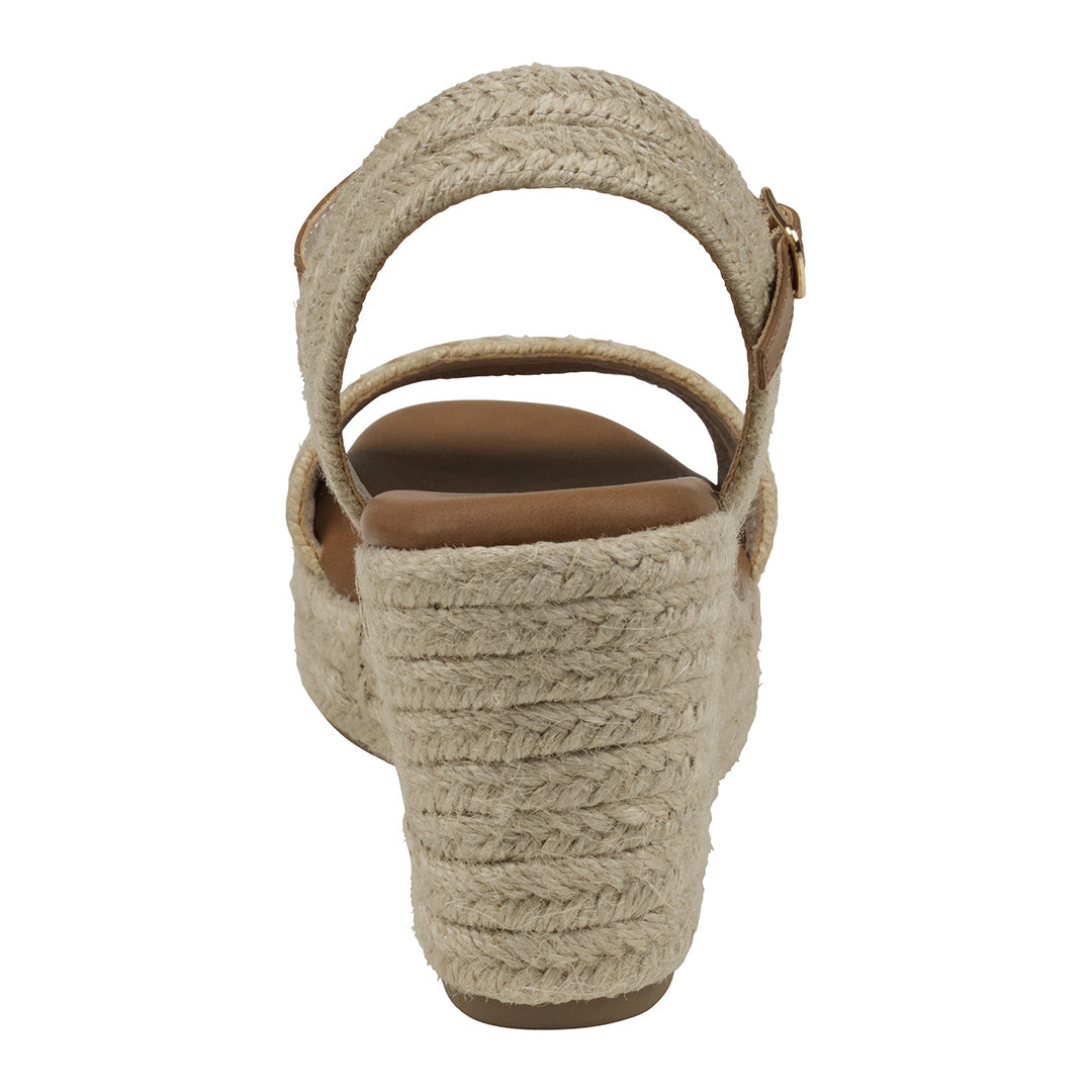 Sandales compensées en espadrille Solene Natural Slingback