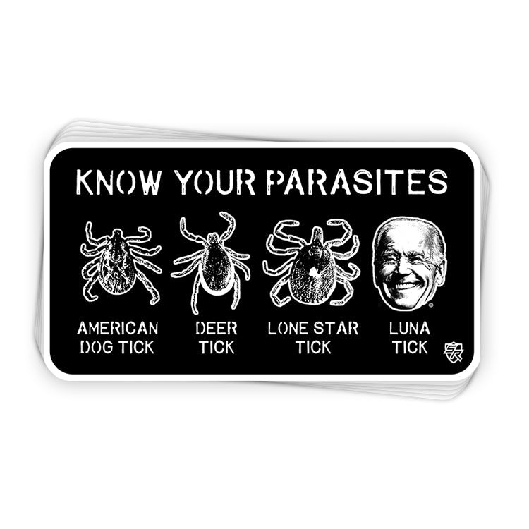 Connaissez vos parasites autocollant