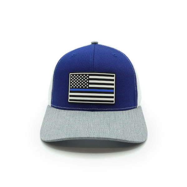 Patch PVC Drapeau Thin Blue Line Chapeau