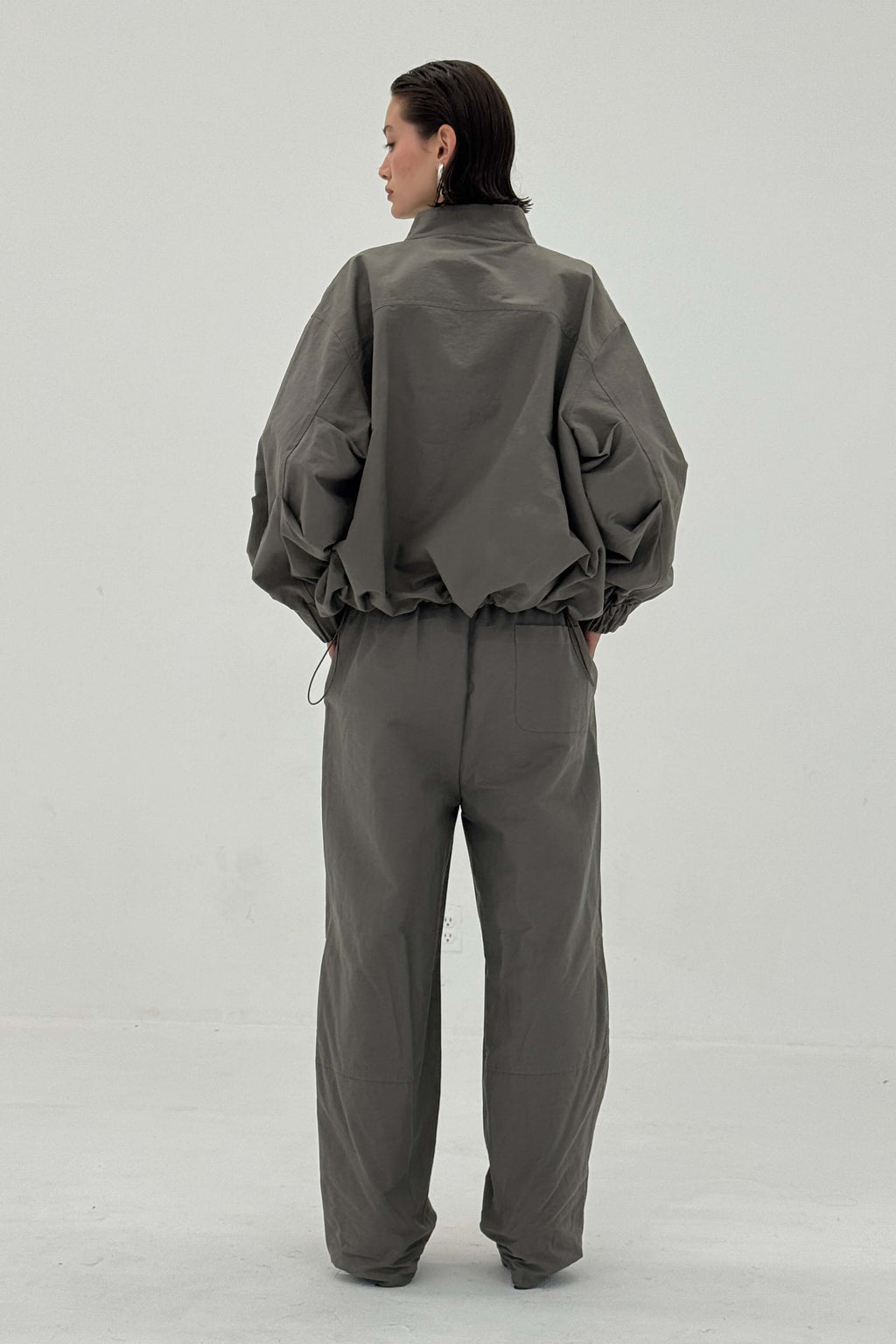PANTALON SABLE COULEUR CHARBON