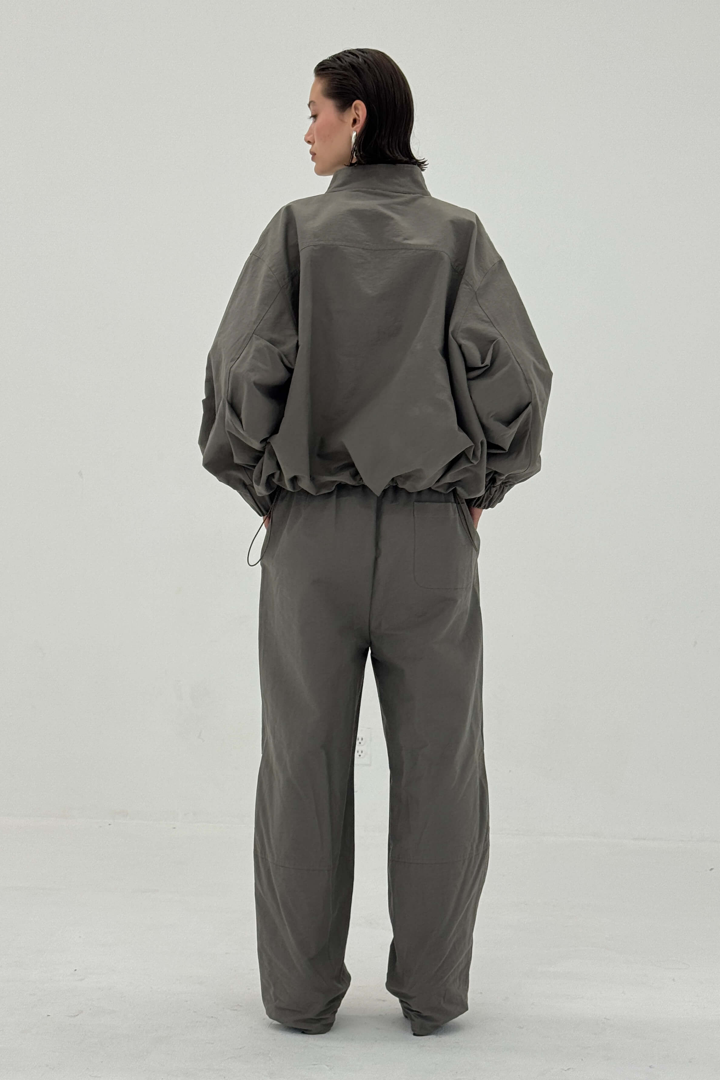 PANTALON SABLE COULEUR CHARBON