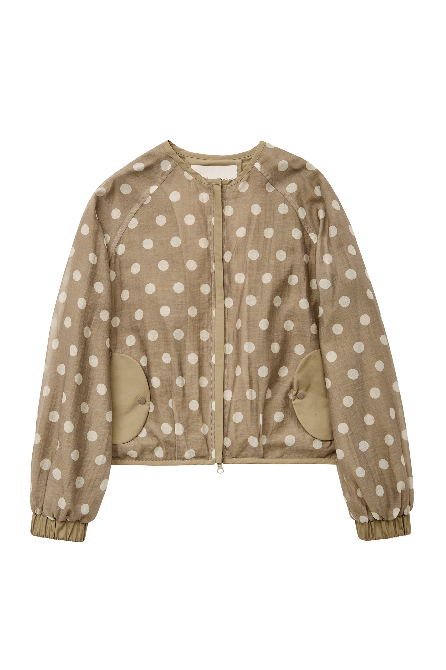 VESTE FABIO EN VOILE CRÈME ET MOCHA