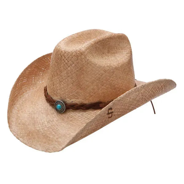 Stetson Flatrock - Chapeau de cowboy en paille malléable