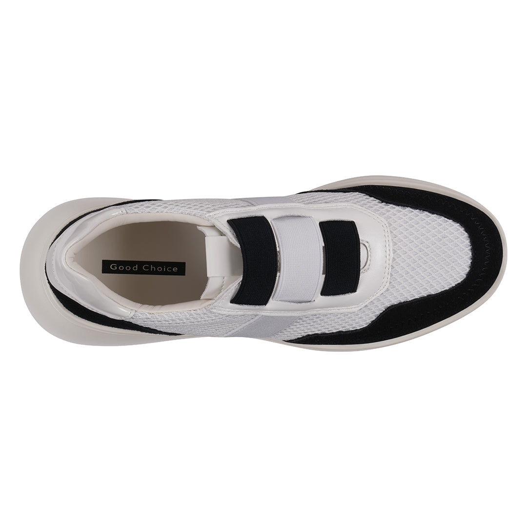 Baskets compensées Stefani noires pour femme