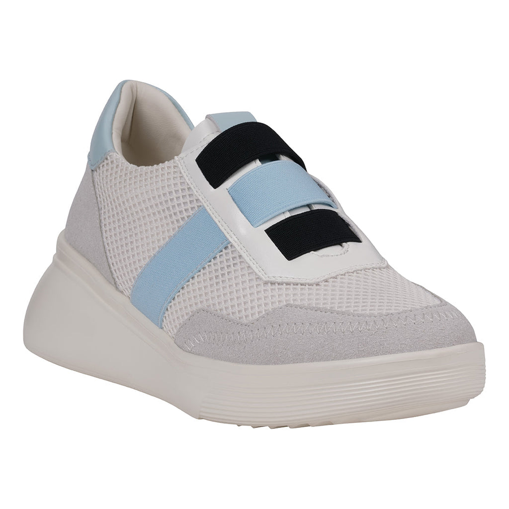 Baskets compensées blanches Stefani pour femme
