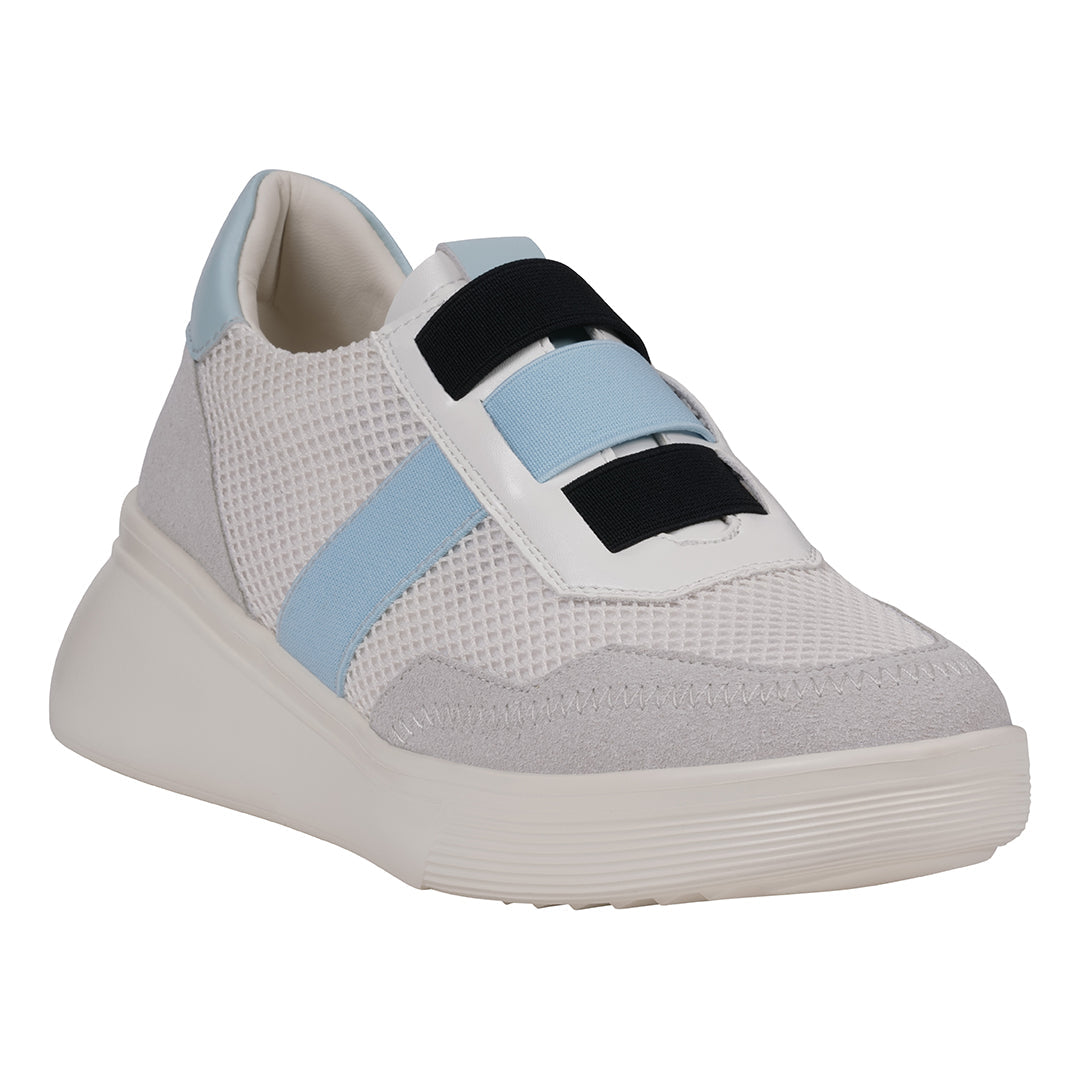 Baskets compensées blanches Stefani pour femme