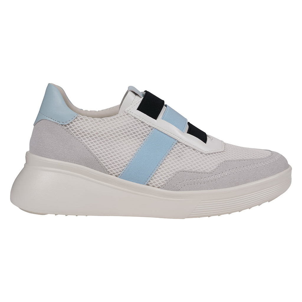 Baskets compensées blanches Stefani pour femme