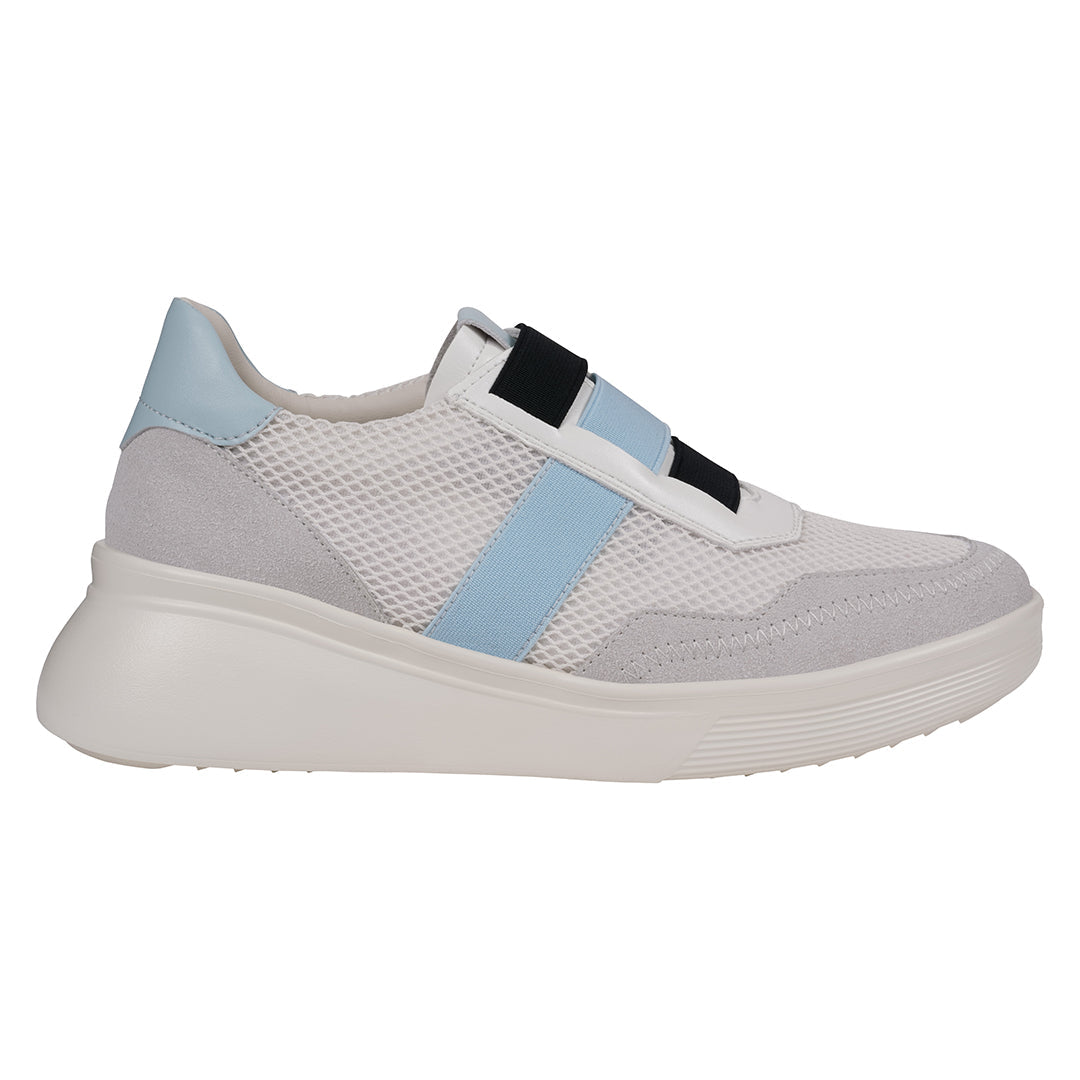 Baskets compensées blanches Stefani pour femme