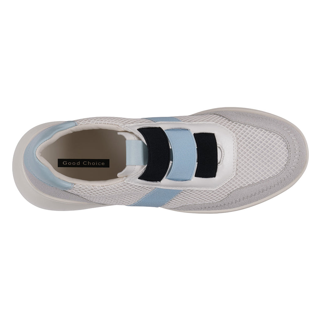 Baskets compensées blanches Stefani pour femme