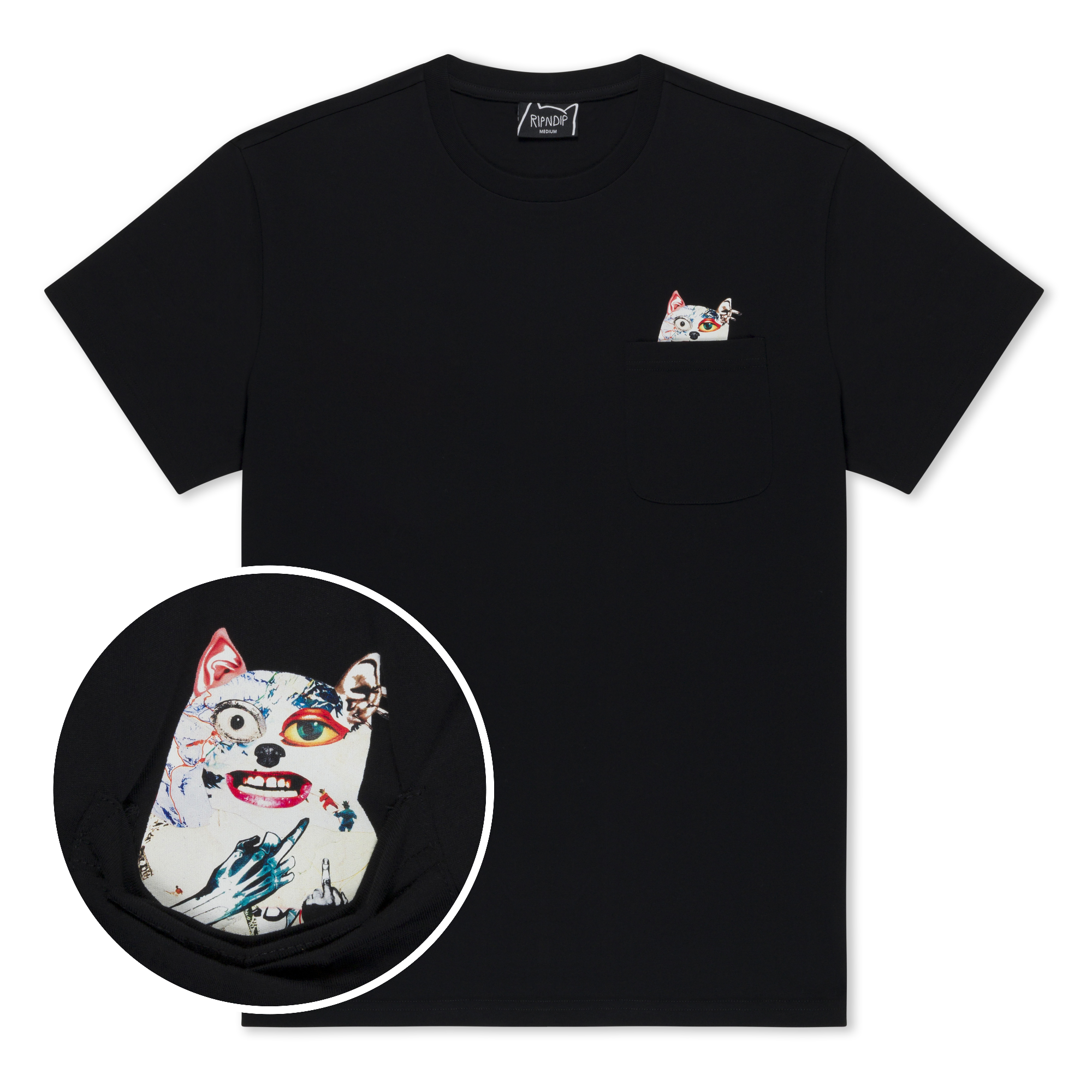 Lord Nermal Collage Pocket Tee (Black)