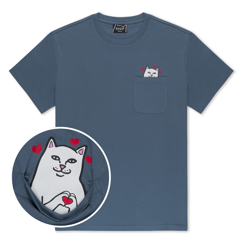 Nermal Loves Pocket Tee (Slate)