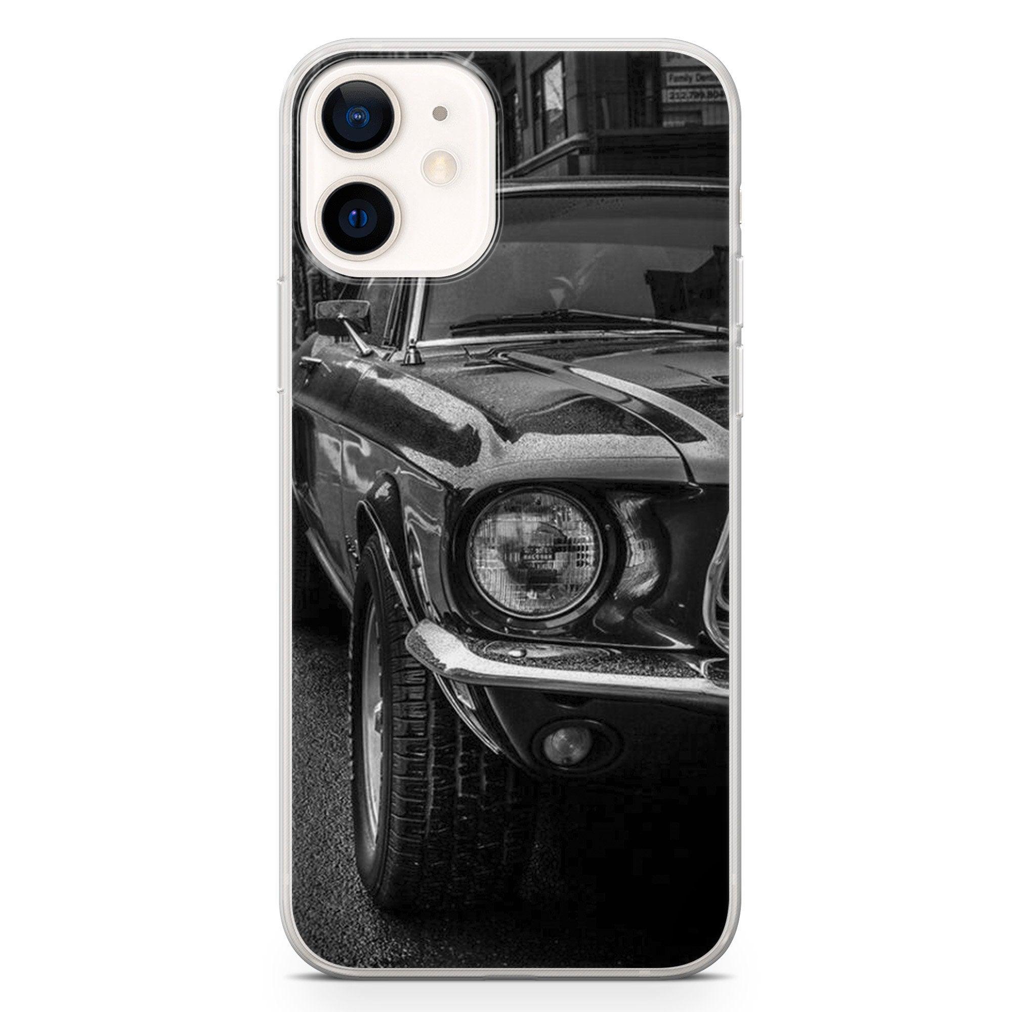 Coque de Téléphone Voitures Américaines Pour Iphone 13 12 11 Pro Max Mini Xs X Xr 8 7 Plus 6s 6 Se 2020 Housse Transparente Anti-choc Anti-rayures