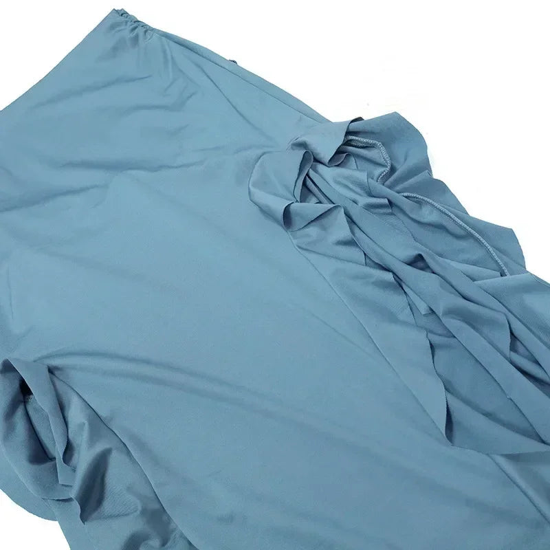 BWQ Robes longues pour femmes, fendues, sexy, moulantes, sans manches, robe méduse, mode pour filles chaudes, robe longue femme épaules dénudées
