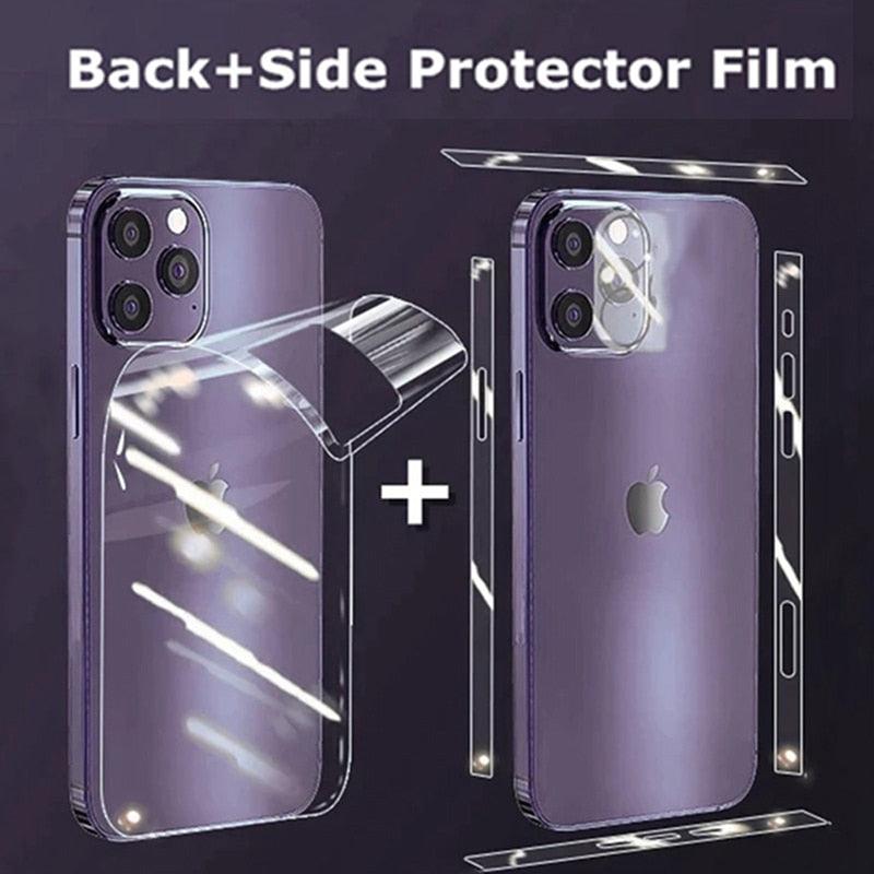 Film protecteur d'écran arrière pour iPhone 14 Pro Max pour iPhone 13 Mini 12 13 Pro Max 14 Pro 14Pro Max (pas en verre trempé) - Film de protection HD de qualité supérieure anti-traces de doigts/rayures compatible avec iPhone