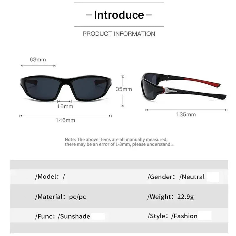 Lunettes de soleil Lunettes de cyclisme Lunettes de sport de plein air Cyclisme Vélo Course Vélo Équitation Lunettes de soleil Lunettes de pêche Pièce de vélo