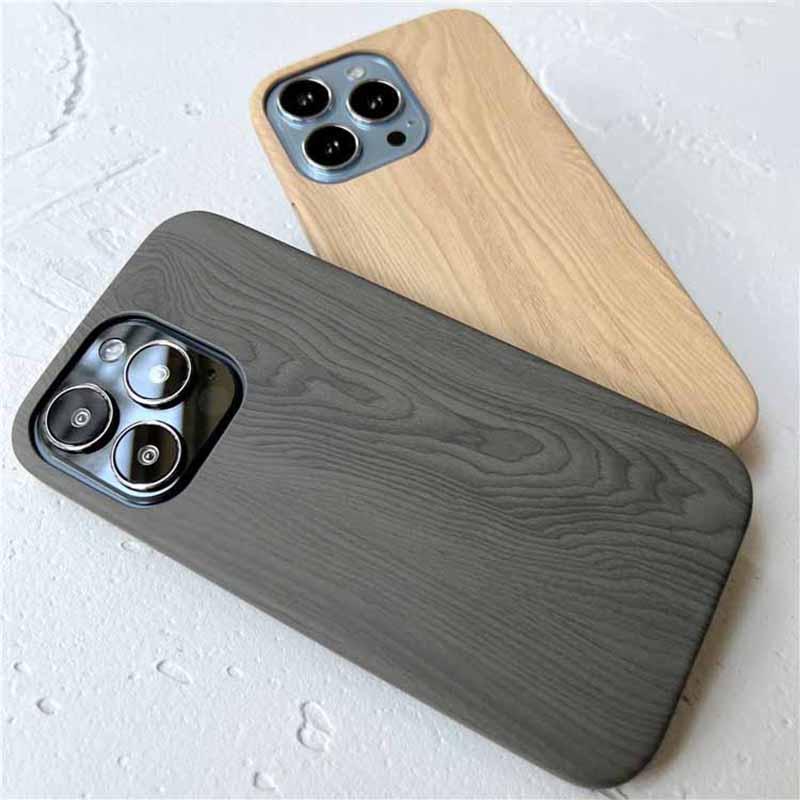 Coques de Téléphone Rétro Ultra Fines Texture Bois pour iPhone 14 13 12 11 Pro Max XS MAX XR XS X 7 8 Plus Antidérapantes Étui Souple en Bois Vintage Unique Élégant et Entièrement Protecteur