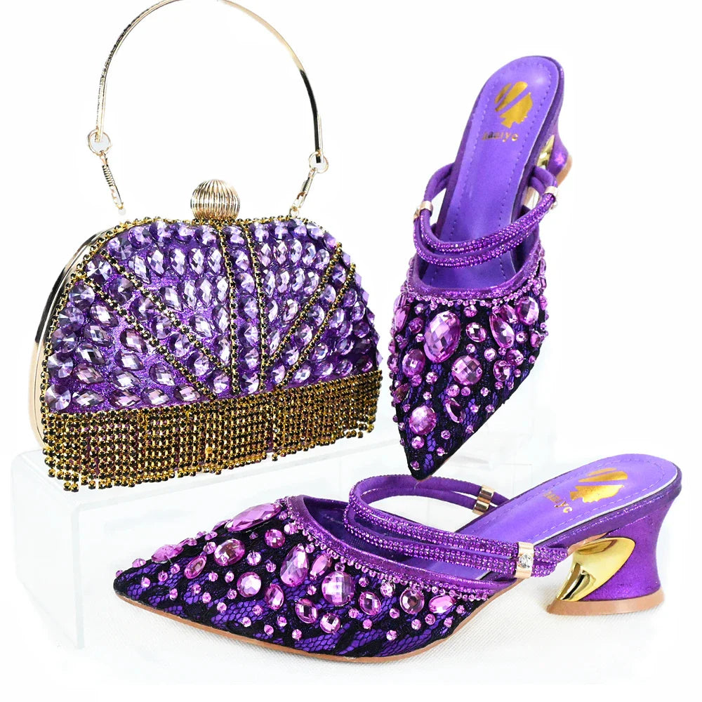 Ensemble chaussures et sacs pour femme de haute qualité HJK1-10