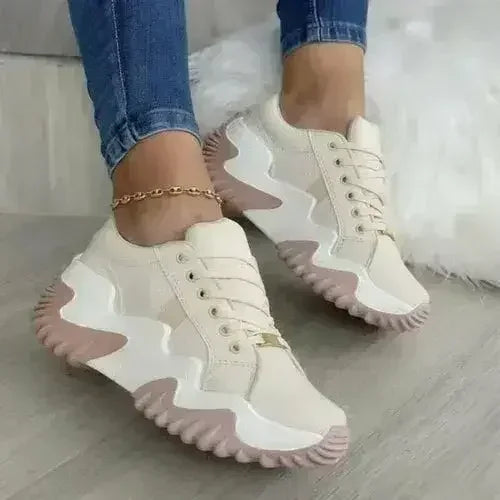Baskets vulcanisées à plateforme - Chaussures respirantes | Femstylo