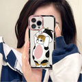 Coque de téléphone mignonne motif chat pour iPhone 11 12 13 Mini Pro Max 14 Pro Max Coque en forme de dessin animé Housse souple transparente Coque ultra fine flexible anti-rayures pour iPhone