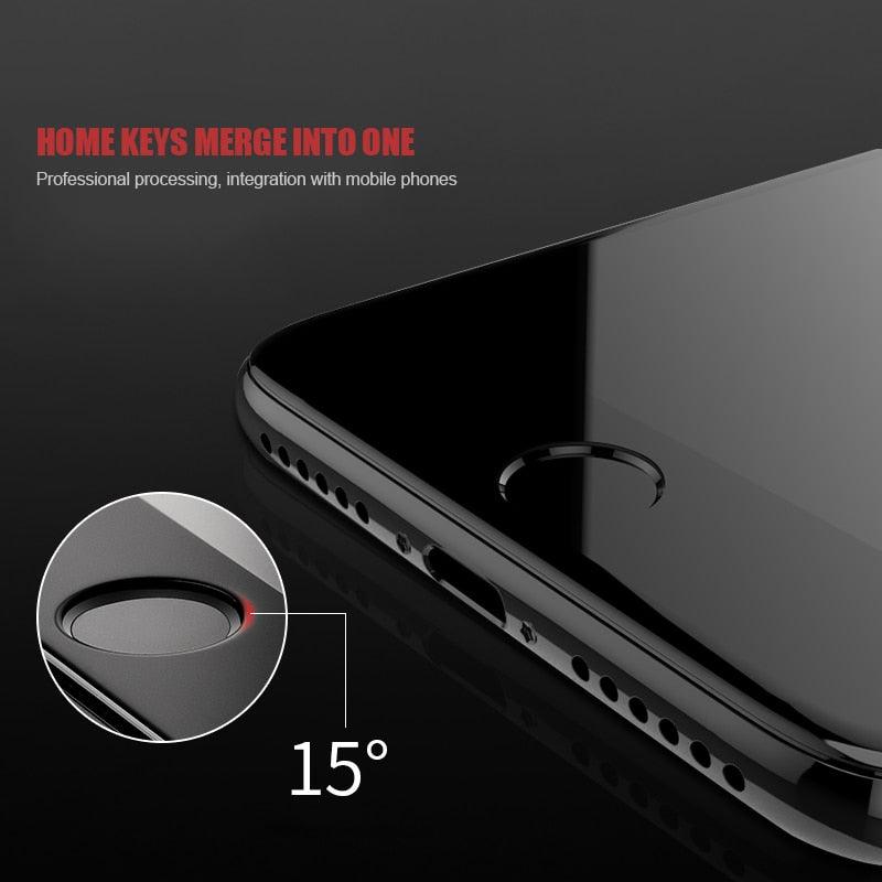 Verre Trempé 9D Couverture Complète Pour iPhone 8 7 6 6S Plus 5 5S SE 2020 Protection d'Écran Pour iPhone 11 Pro XS Max X XR Film Protecteur Verre Trempé Protection d'Écran avec Bord Incurvé Protecteur d'Écran
