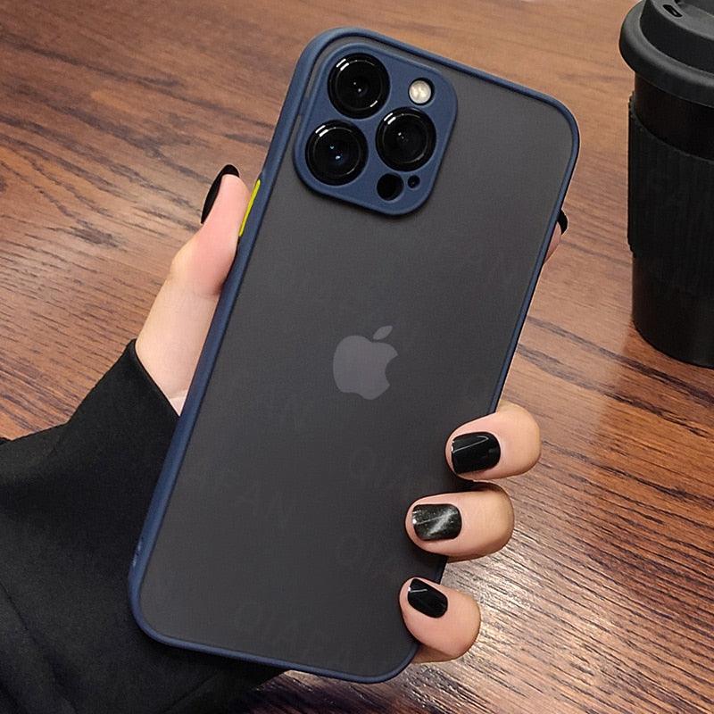 Coque de luxe antichoc en silicone transparent pour iPhone 11 12 13 14 Pro Max avec bord souple et pare-chocs antichoc pour iPhone