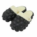 Chaussons à bulles antidérapants en coton chaud pour la maison