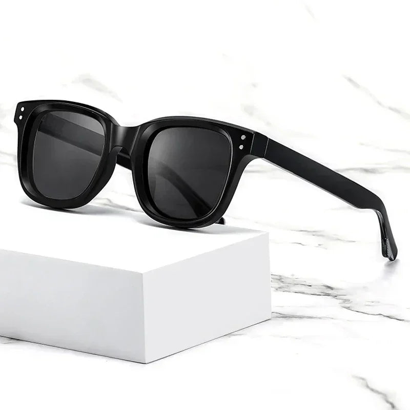 Lunettes de soleil rétro carrées CATERSIDE Hommes Grand Cadre Design Insert de Noyau Branche Femmes Lunettes de soleil Voyage Fête Haute Qualité UV400