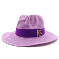 Chapeau de paille d'été élégant pour femmes, chapeau de soleil de voyage en bord de mer style Hepburn à large bord