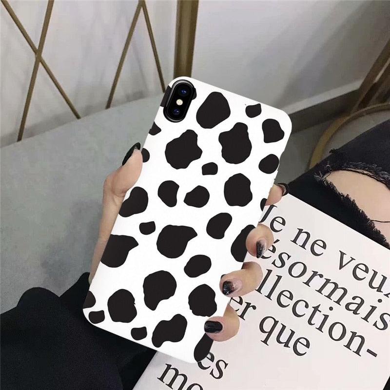 Coque en Silicone Slim Fit Légère Noire Blanche Imprimée pour iPhone 11 Pro 7 8 Plus X XR XS Max iPhone 11 Coque de Téléphone Portable en Silicone Unisexe à Motif Imprimé Blanc Noir