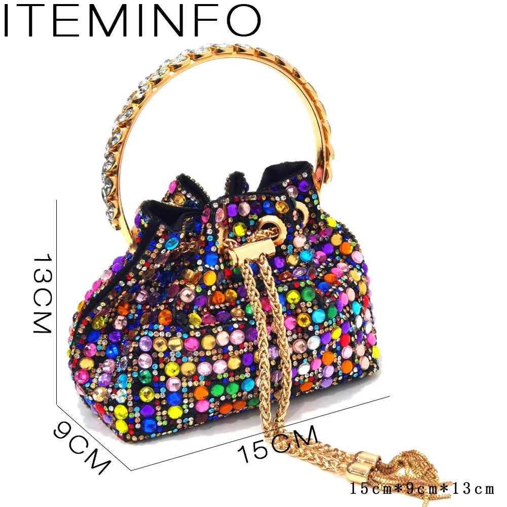 Nouvel ensemble chaussures et sac motif diamant