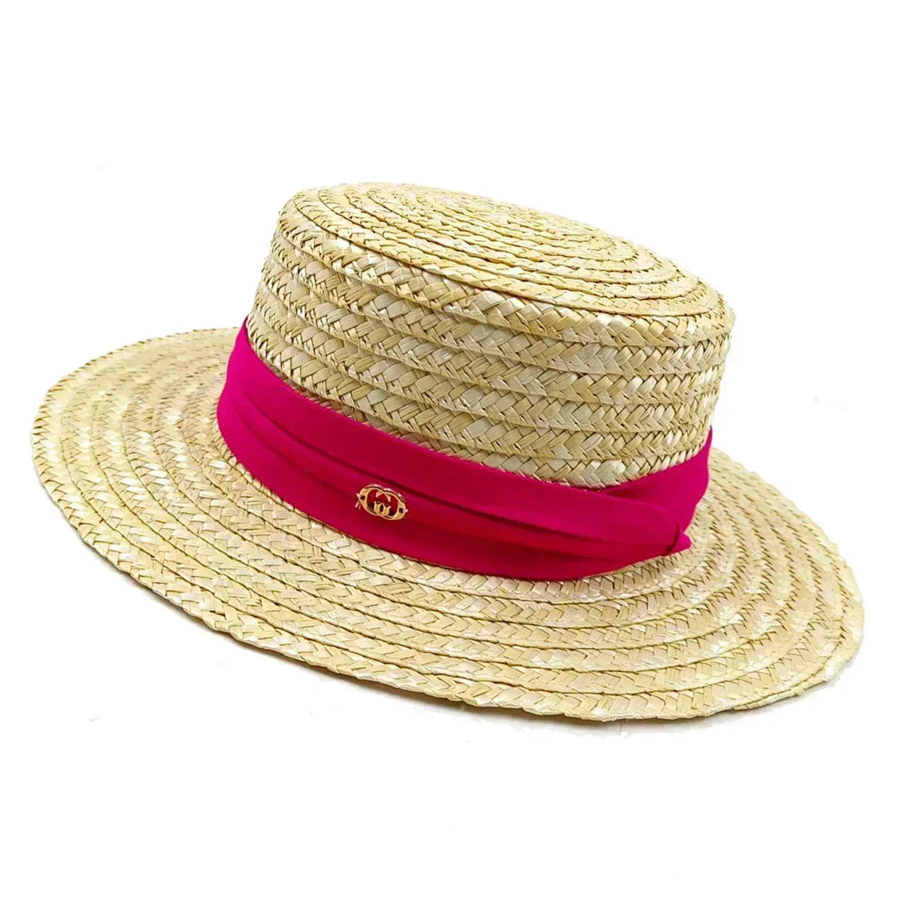 Chapeau de paille d'été élégant pour femmes, chapeau de soleil de voyage en bord de mer style Hepburn à large bord