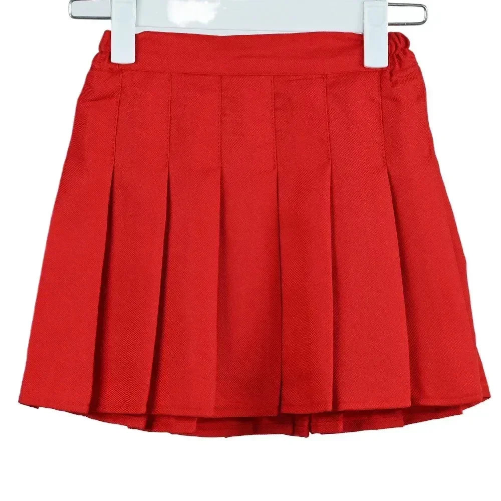 Jupe plissée d'été pour fille, Jupe d'été pour enfants, Mini-jupes pour filles, Jupe plissée vintage 3-13 ans, Jupe-culotte froncée pour jeunes filles