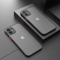 Coque antichoc de luxe pour iPhone 11 12 13 14 Pro Max Mini X XR XS, pare-chocs en silicone souple, coque rigide transparente, pare-chocs latéral souple et plat, coque arrière rigide transparente, étui de téléphone fin.