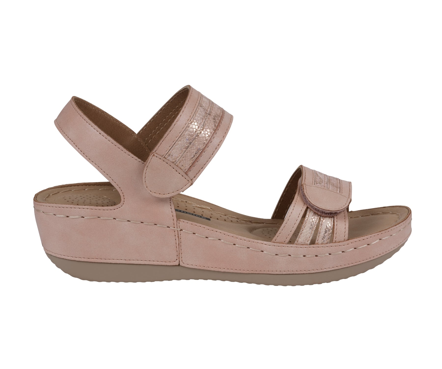 Sandales compensées Samar Blush