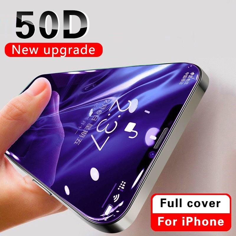 Film de protection d'écran en verre trempé 8K HD anti-espion, installation rapide, couverture complète, pour iPhone 14 13 12 11 PRO MAX MINI X XS, dureté 9H, anti-rayures, anti-chocs, sans bulles pour iPhone