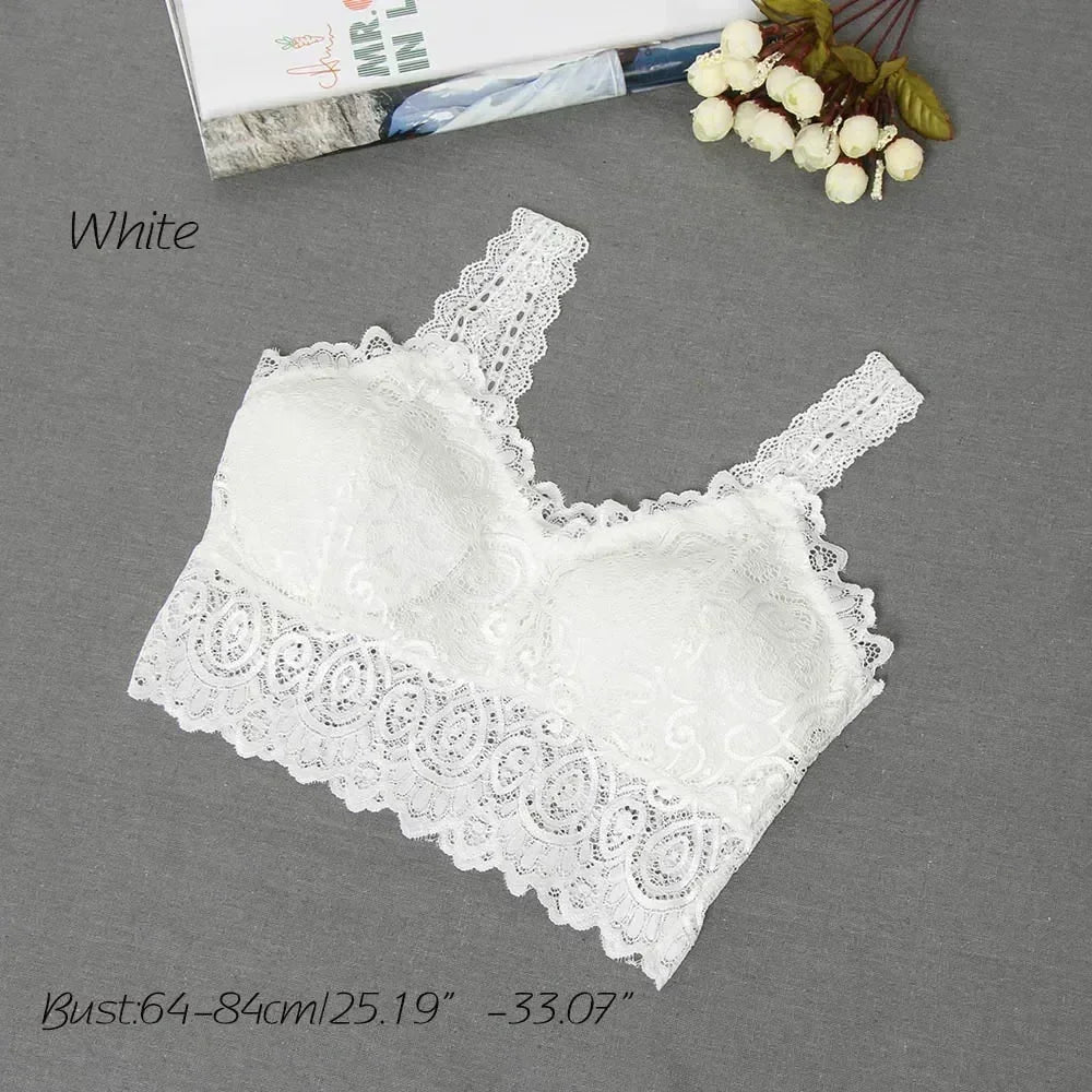 Nouveau débardeur sexy noir et blanc pour femmes, avec soutien-gorge rembourré en dentelle florale, débardeur en coton, gilet sexy décolleté en V en dentelle au crochet, décontracté.