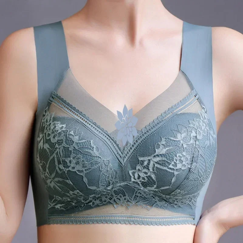 Soutien-gorge sans couture en dentelle FallSweet, lot de 3, pour femmes, soutien-gorge push-up en soie glacée, sans armatures, bralette, lingerie féminine