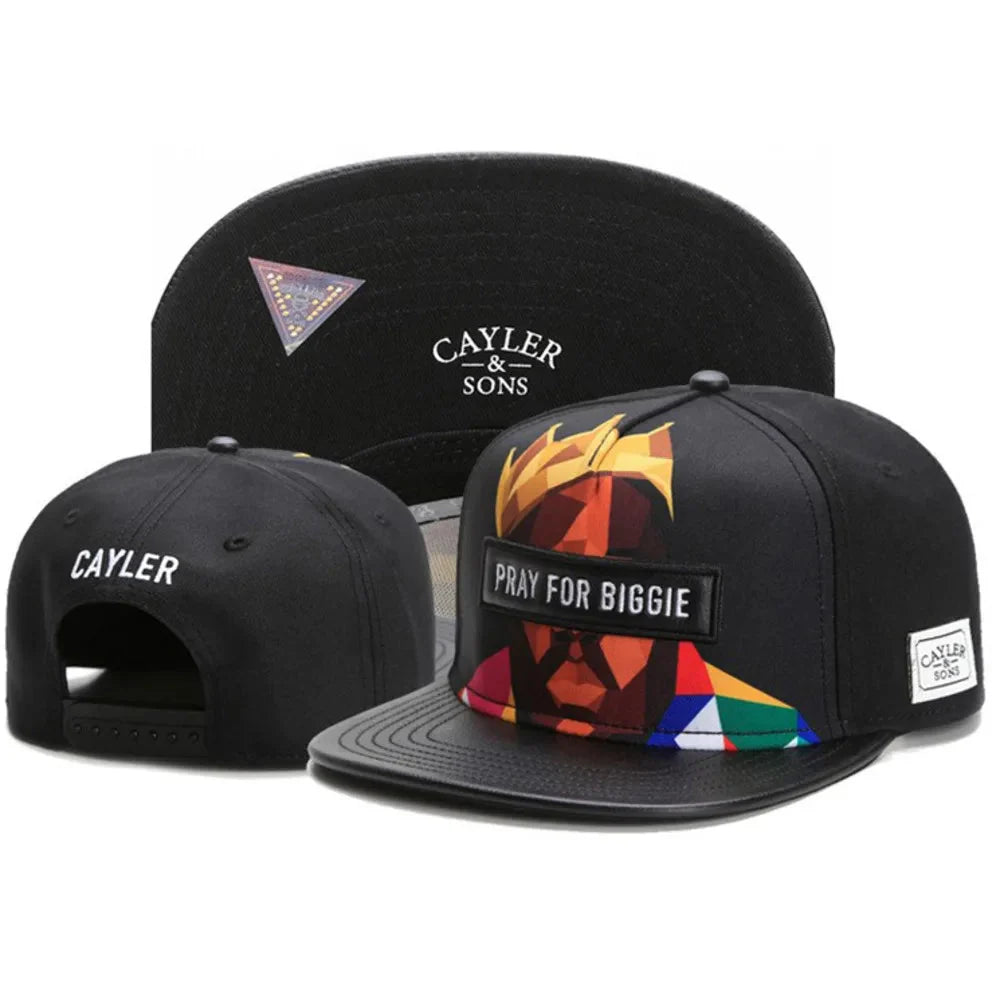 Casquette classique Snapback – Casquette de baseball ajustable à visière plate