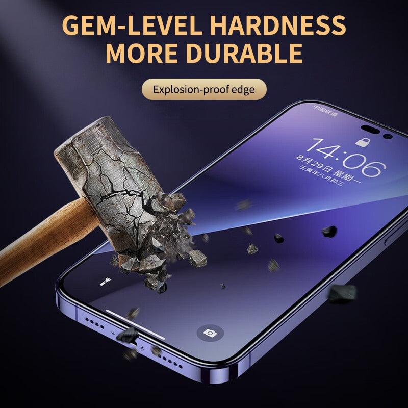 Verre trempé 9D pour iPhone 11 12 13 14 Pro XR X XS Max Film de protection d'écran pour iPhone 12 Pro Max Mini 7 8 6 6S Plus SE Film de protection d'écran en verre trempé compatible pour iPhone