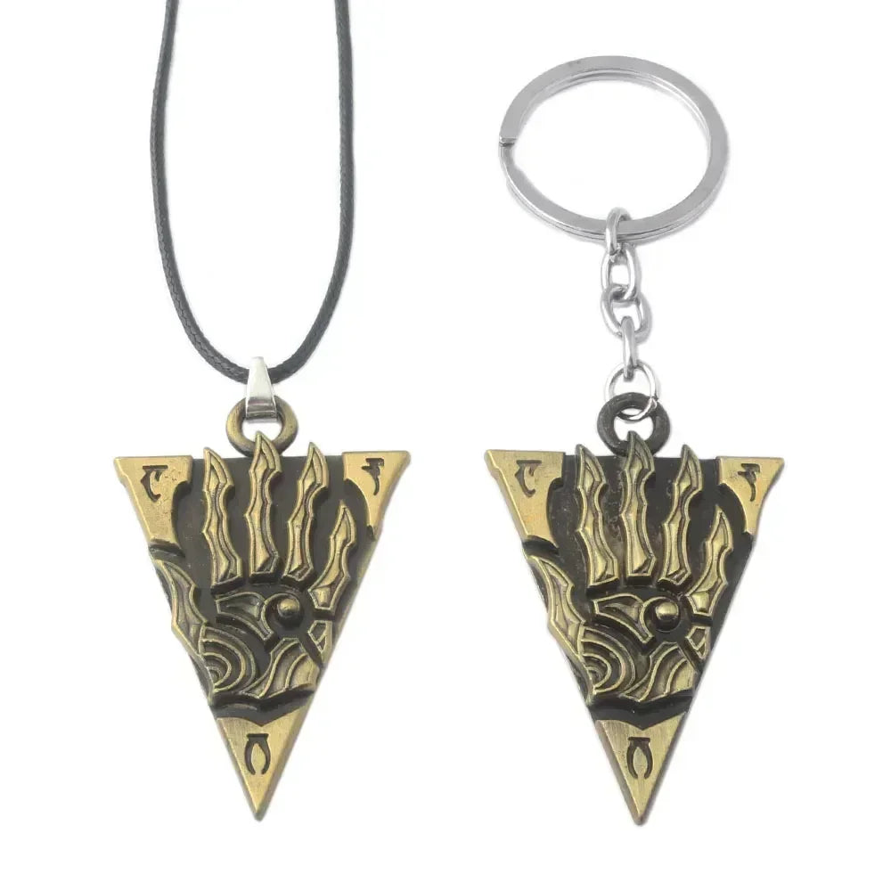 Amulette de Mara Collier d'Arkay Pendentif de Morrowind Collier pour Femmes Hommes Bijoux de Cosplay Cadeau