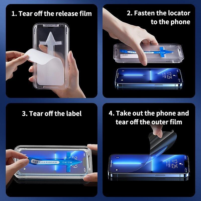 2 pièces, protection d'écran complète pour iPhone 11, 12, 13 PRO MAX, verre intimité pour iPhone 14 Pro, XS Max, XR, 13, 12 mini, verre trempé, film de protection d'écran en verre trempé, dureté 9H, protection d'écran anti-rayures.