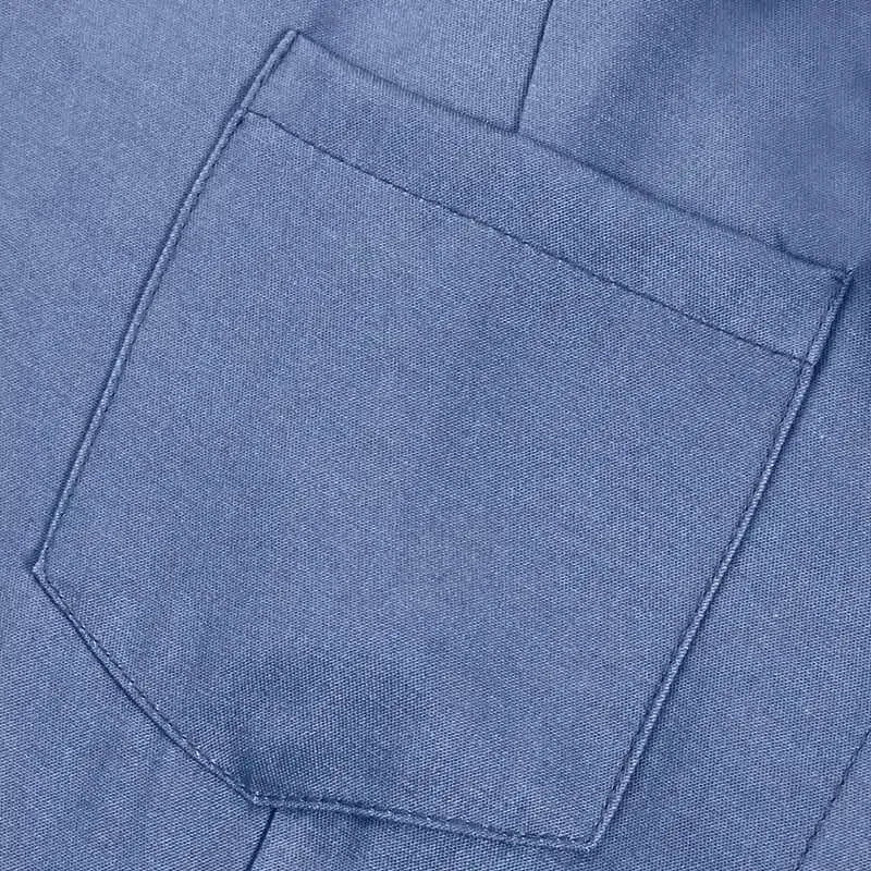Robe Chemise en Jean Ample à Simple Boutonnage, Robe Décontractée à Manches Courtes avec Poches et Revers, Épissures et Grande Balançoire, Couleur Unie pour Femme, Nouvelle Collection 2024