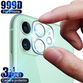 3 Protecteurs d'écran d'objectif de caméra pour iPhone 11 12 Pro Max 13 Mini Verre d'appareil photo pour iPhone XR XS X 7 8 Plus 6 6S SE 2020 Verre d'objectif en verre trempé résistant aux rayures