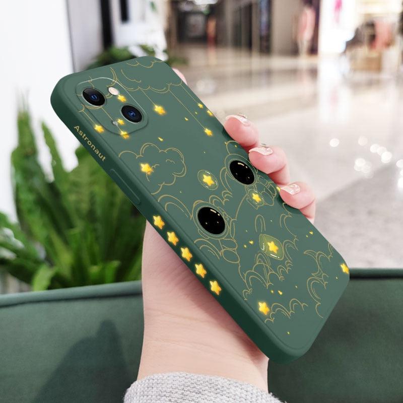 Coque de téléphone astronaute pour iPhone 14 13 12 11 Pro Max Mini X Xr Xs Max Se2020 8 7 Plus 6 6s Plus, protection hybride robuste
