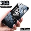 Protection d'écran en verre trempé 30D Diamond nouvelle génération pleine couverture pour iPhone 14 13 12 11 Pro Max Mini XR X XR XS – Protection d'écran en verre trempé anti-poussière pour iPhone