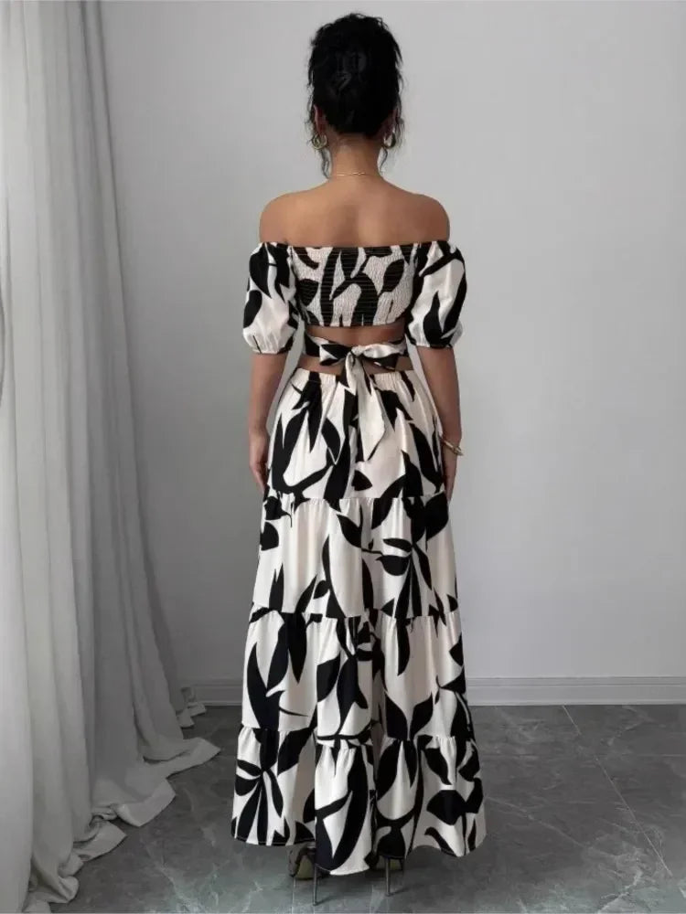 Robe élégante à manches courtes pour femme, collection printemps-été, mode imprimée, patchwork avec taille cintrée, robes décontractées amples pour femme