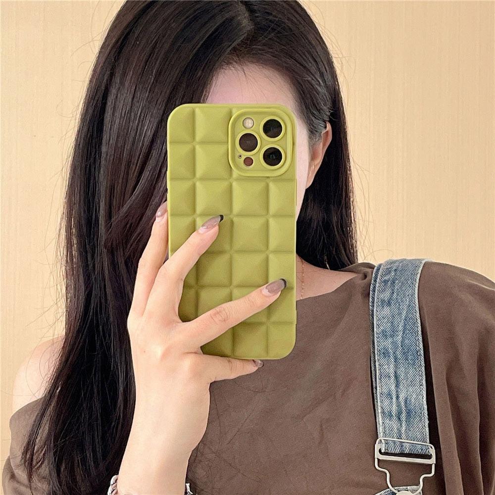 Coque de téléphone unique pour iPhone 14 Pro 13 12 11 Pro Fashion 3D Souple Silicone Antichoc pour iPhone 14 Coque Bubble Case Mignonne Forme Intégrale Silicone Souple Mince Amortie Belle Élégante Coque pour Femmes