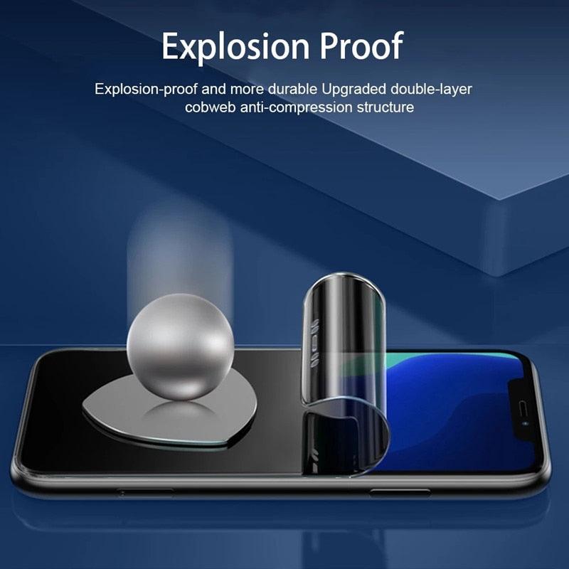 3 pièces Film anti-espion pour IPhone 13 Pro Max 12 Mini 7 8 Plus Protection d'écran de confidentialité incassable de qualité militaire protecteur d'écran HD sans bulles pour IPhone 11 Pro XS Max X XR SE