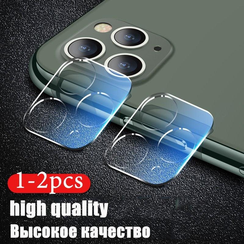 3 protections d'objectif d'appareil photo en 1 pour iPhone 13 11 12 14 Pro Max, couverture complète HD, protection d'appareil photo pour iPhone 14 Plus 13 12 Mini, lot de verres de protection d'appareil photo pour iPhone