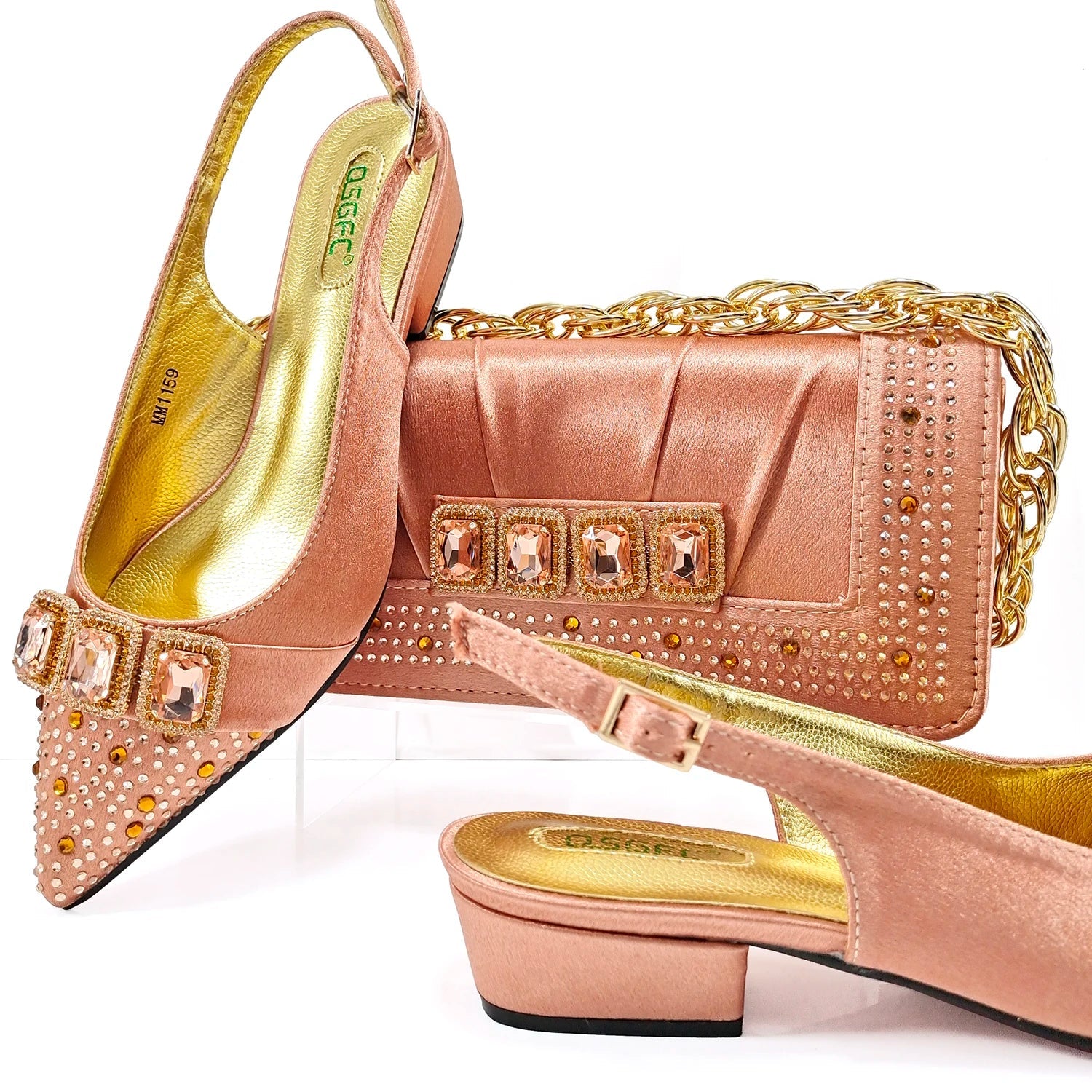 Ensemble de chaussures et sac pour femme, style italien, HMP1-9